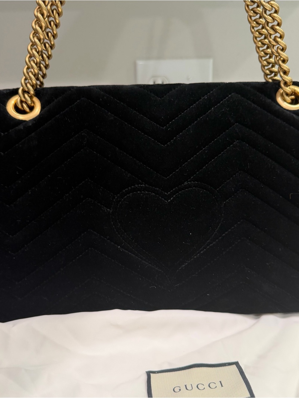 Gucci 110 th anniversary Black Velvet Dionysus Embroidered Shoulder Bag - Picture 5 of 13
